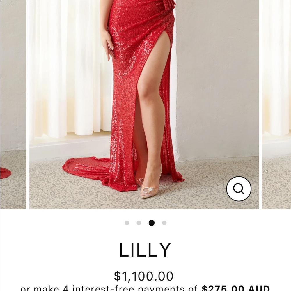 Nicole bakti 7038 red dress